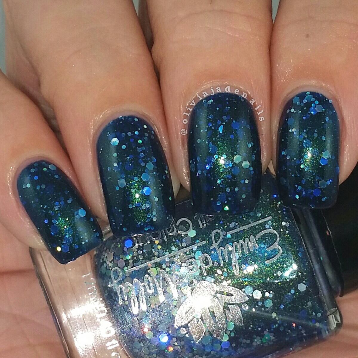 Emily de Molly The Glaring swatched by Olivia Jade Nails