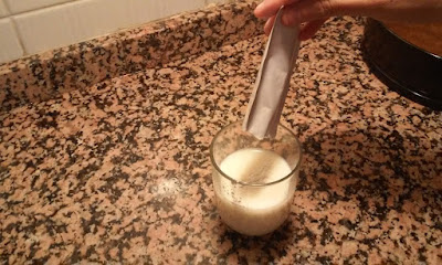 ponemos la cuajada con la leche