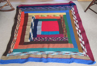 log cabin style afghan