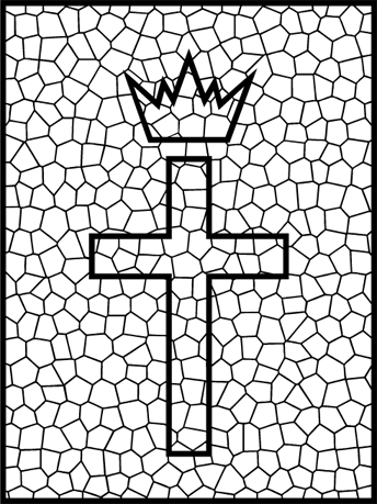 Clip Art Hoard: Stained Glass Cross