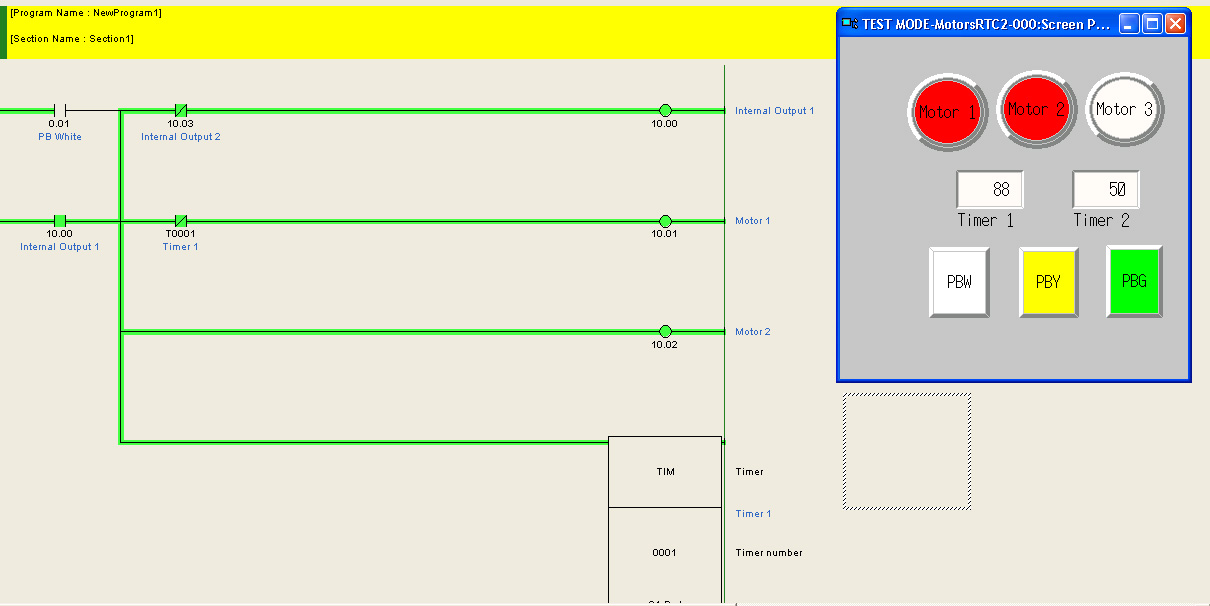 Motor Start Stop Time Sequence Electrical Control Circuit Using PLC