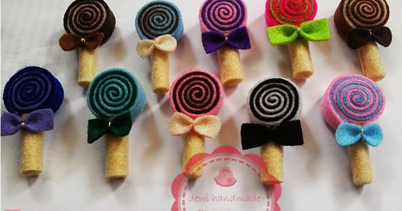 dewi handmade Bros Lolipop dari Kain Flanel