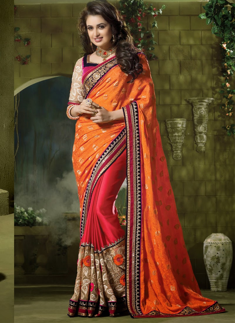 saree for wedding guest