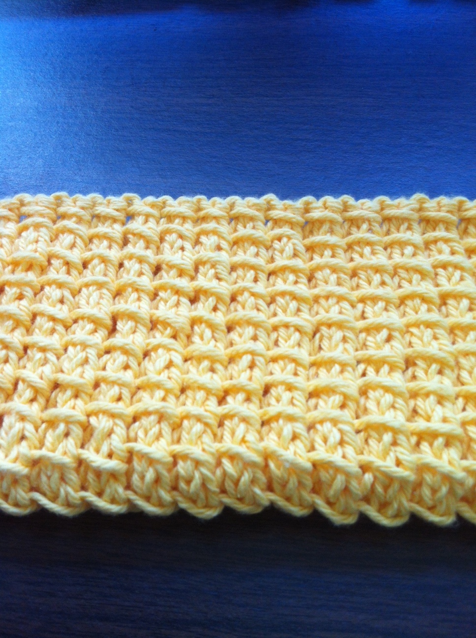 KnitFit: Pattern: bamboo stitch dishcloth