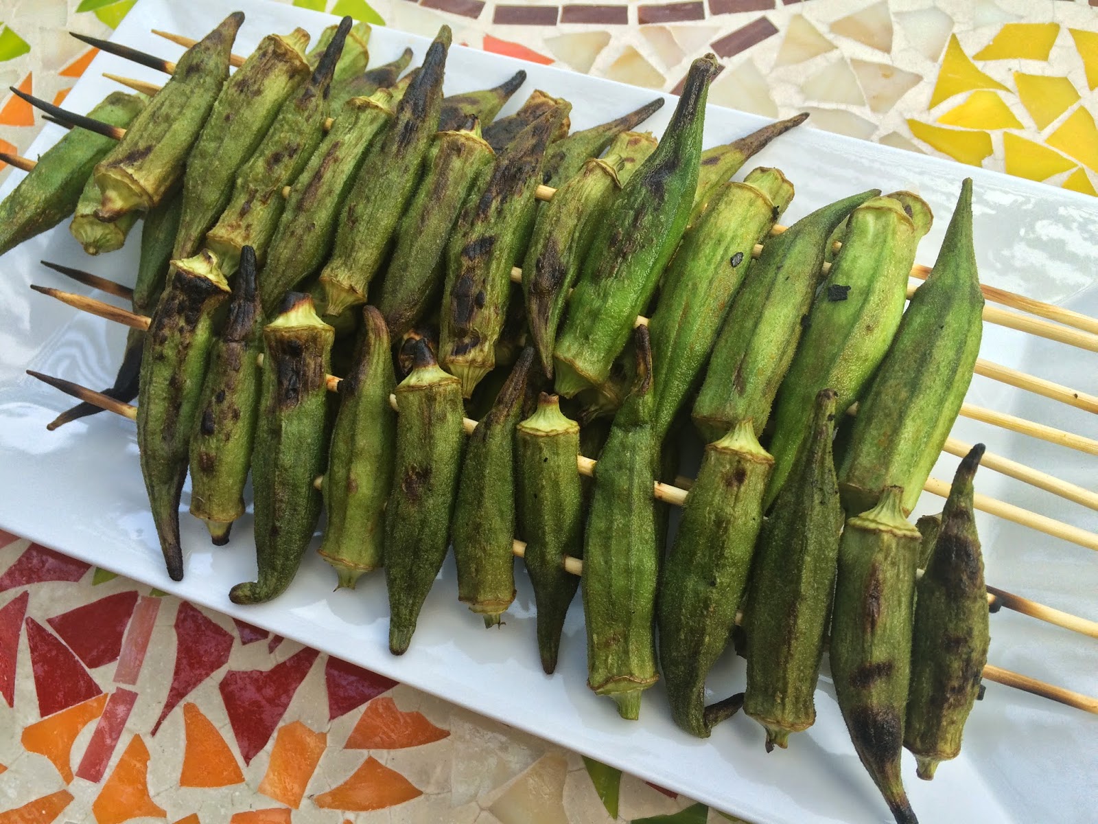 Cali's Cuisine Grilled Okra
