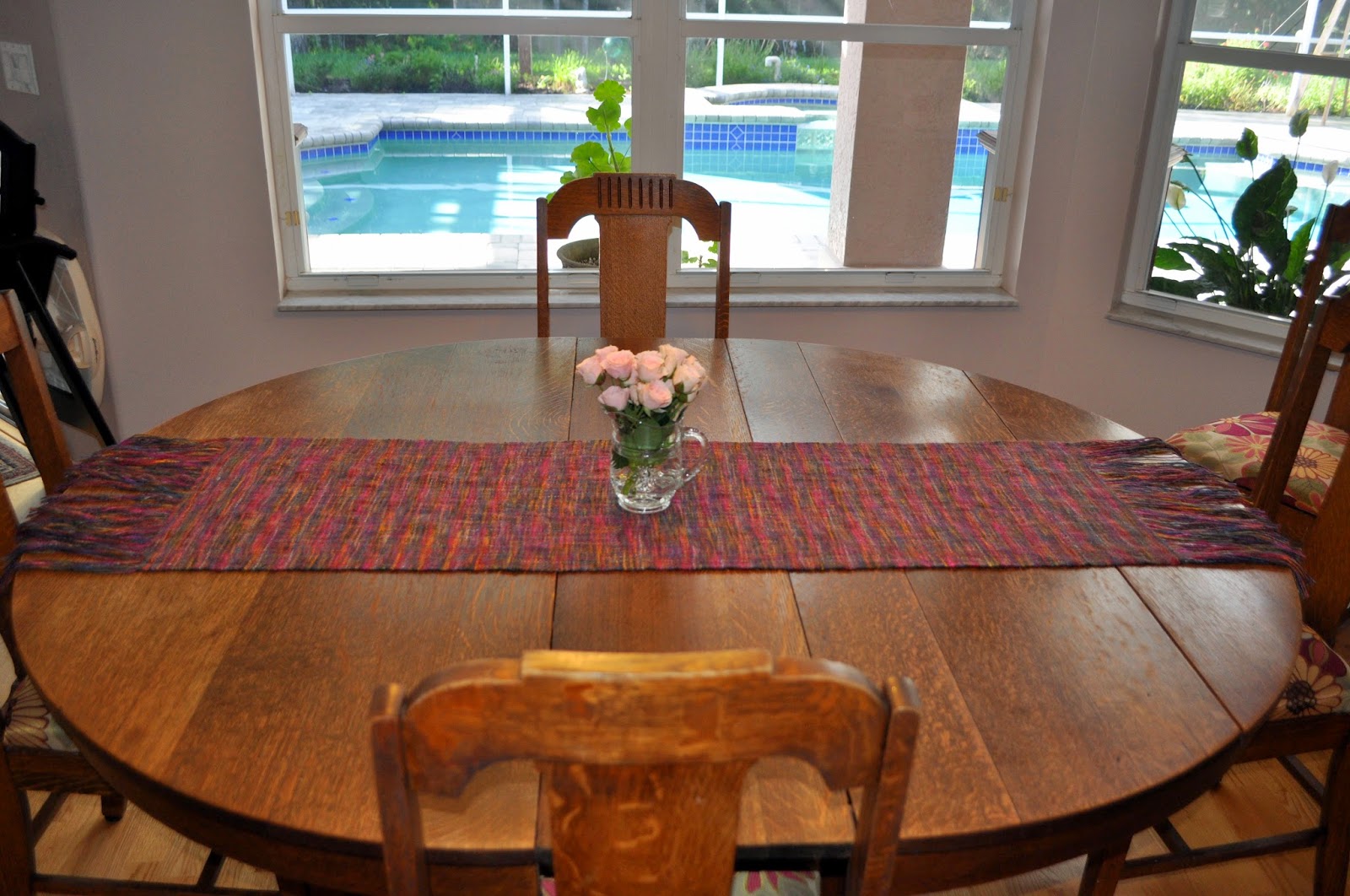 Mereknits The table runner is finished