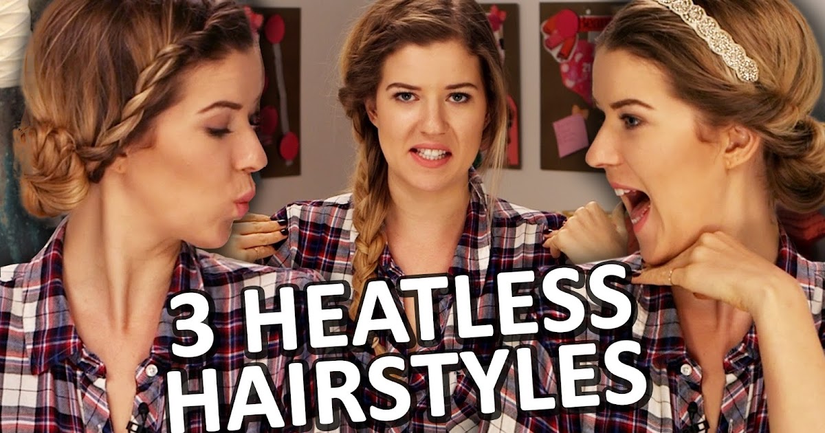 Simple Fall Hairstyle 3 Cute Easy No Heat Hairstyles For Fall
