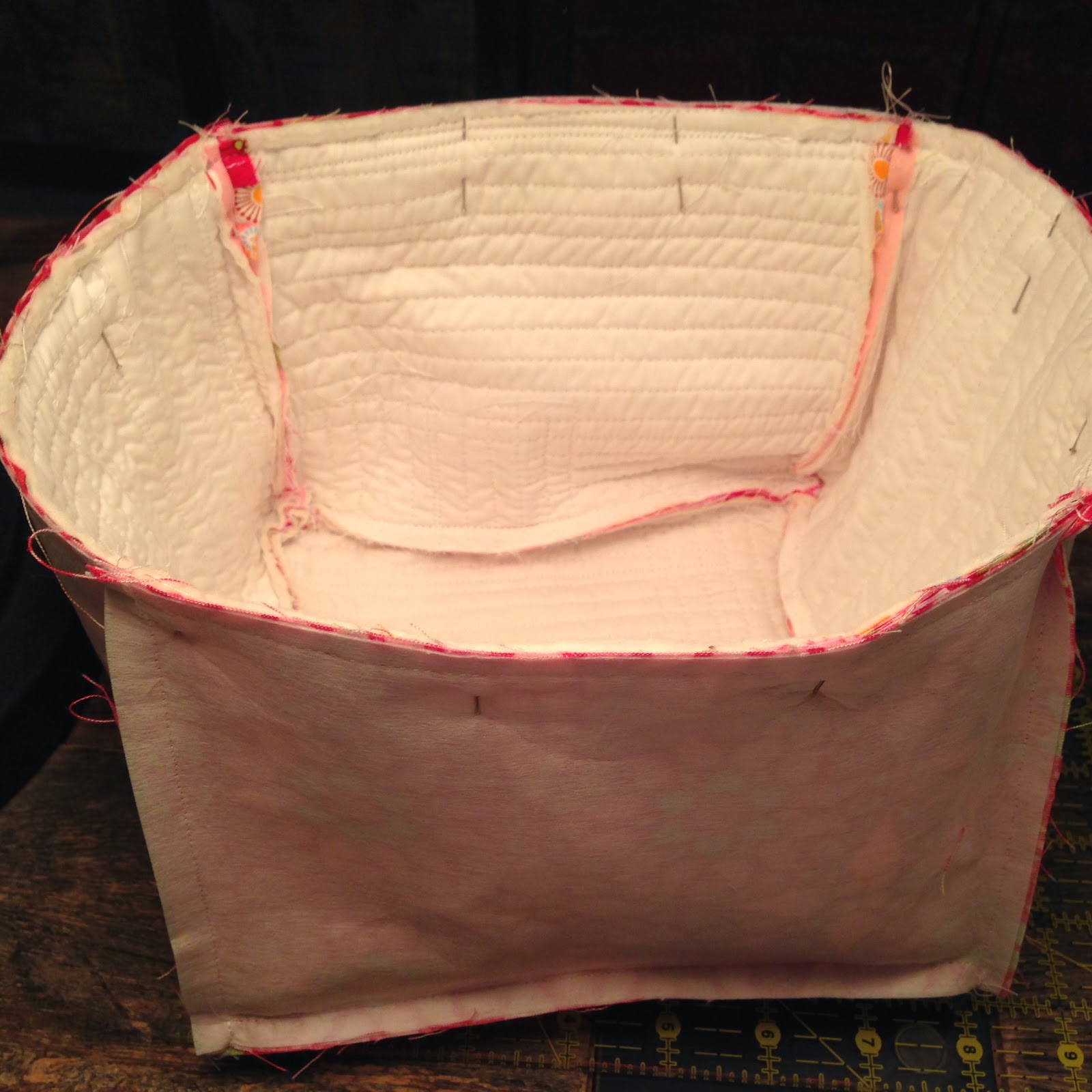 dream quilt create Lined Fabric Basket Tutorial