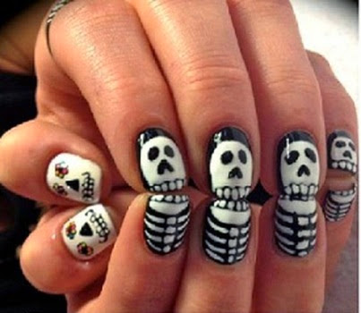 awesome scary halloween nail