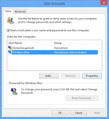 Cara Mudah Ganti Nama User Account Windows 8