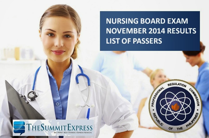 November 2014 Nursing board exam (NLE) results out after 42 working