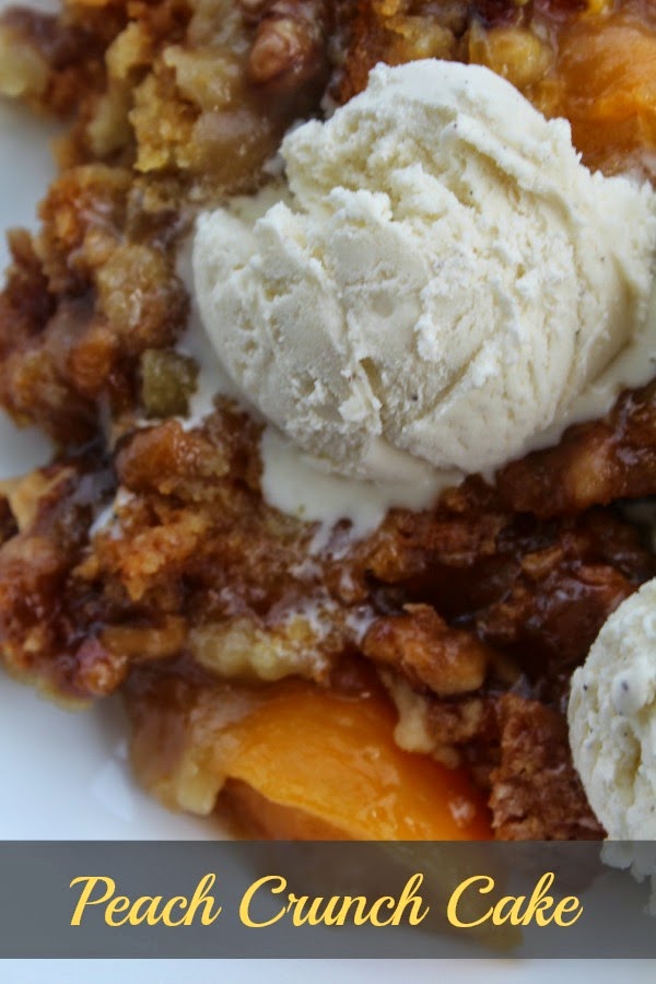 On The Menu Peach Crunch Cake Sunny Days & Starry Nights