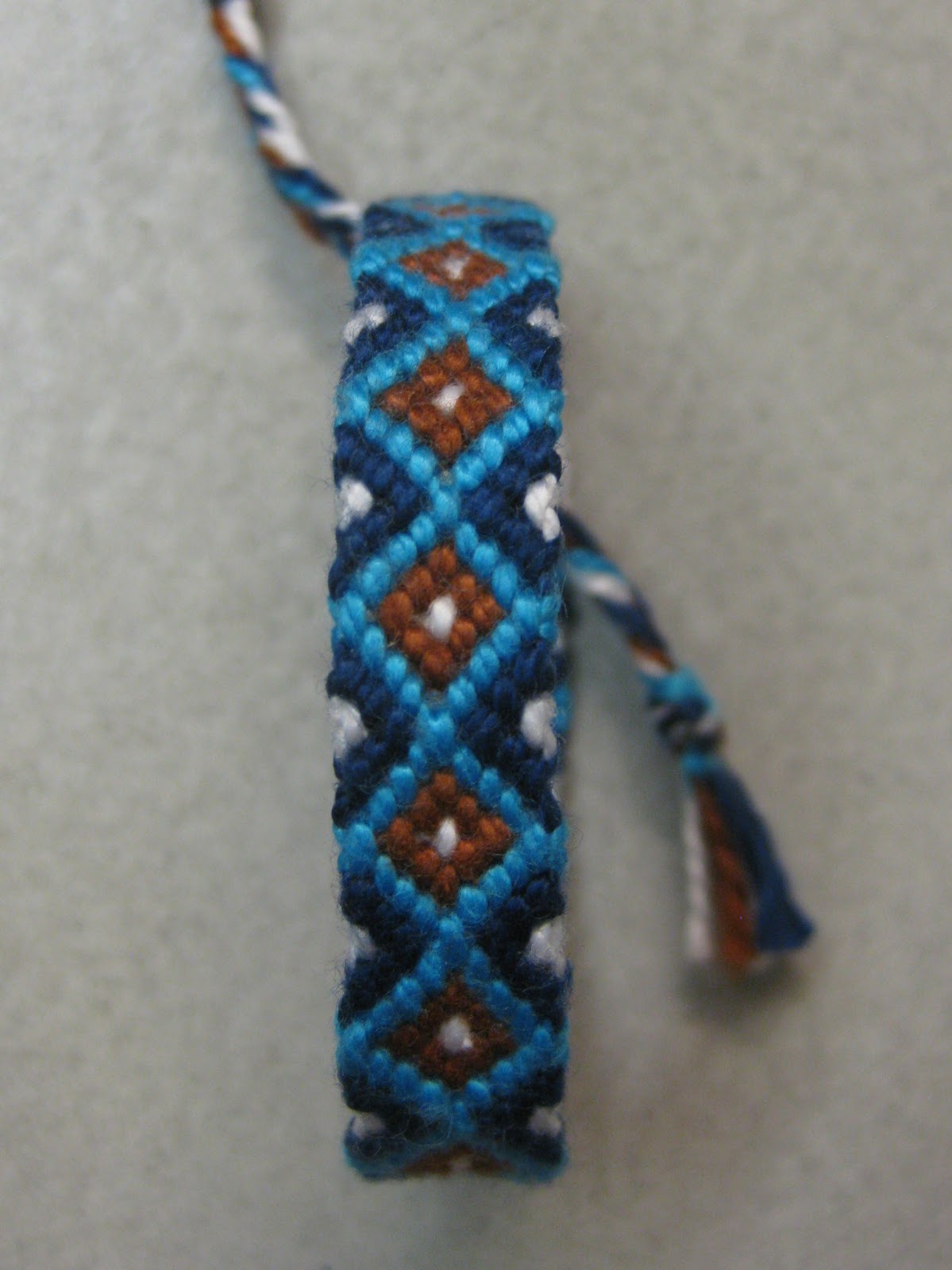 A colorful collection of handmade friendship bracelets...