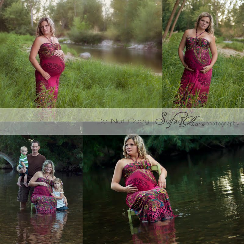 Stefani Marie Photography Jenny's Maternity Session with Water Boise