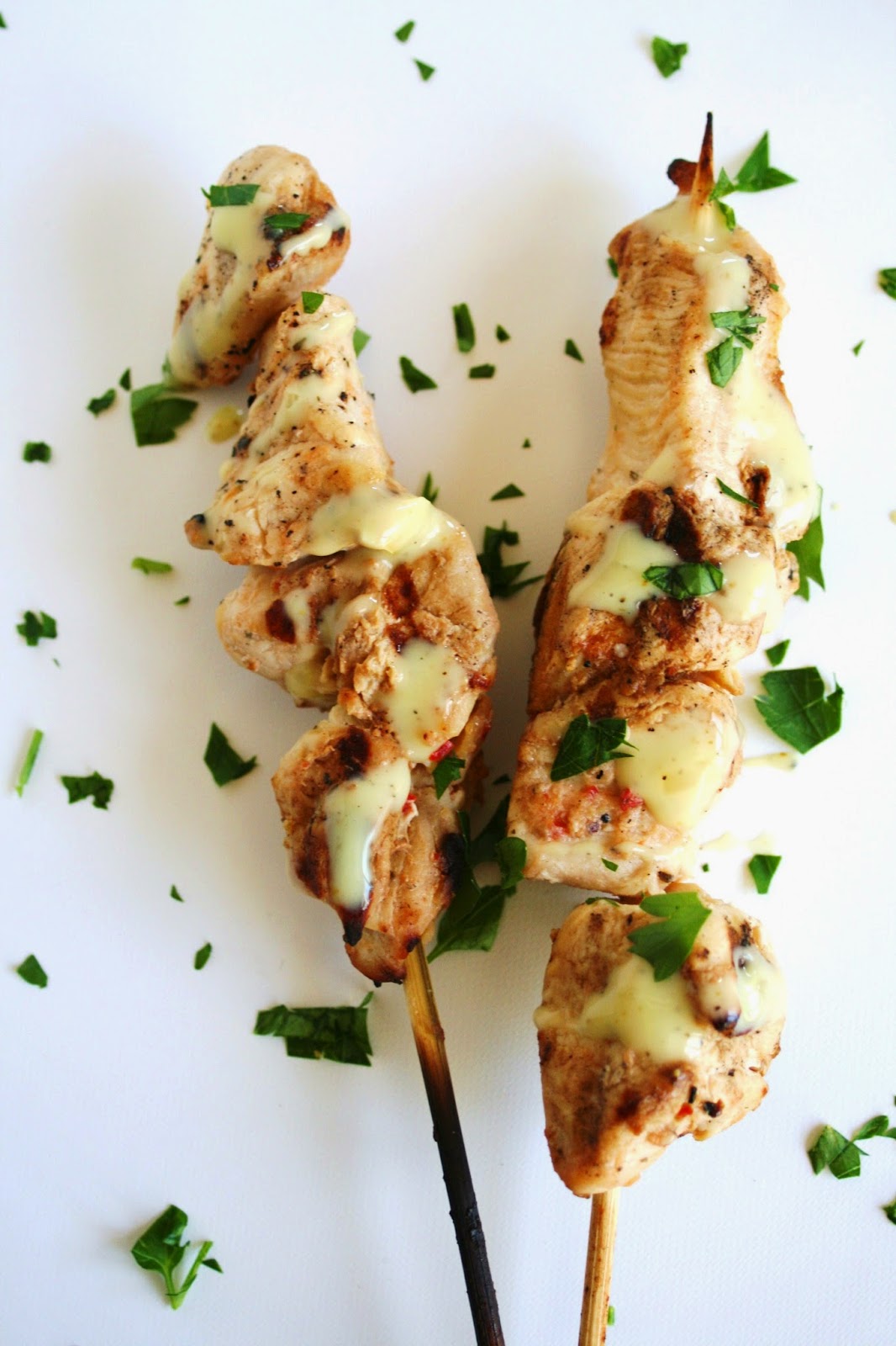 I Thee Cook Herb Marinated Chicken Kabobs