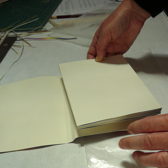Making Handmade Books Instructions Drum Leaf Binding