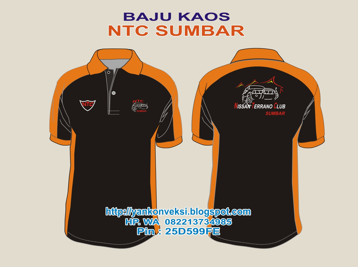 BAJU KAOS NISSAN TERRANO SUMBAR