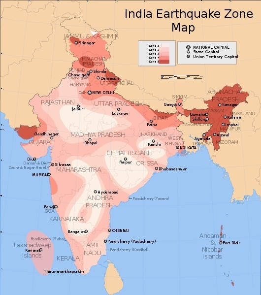 AAKANKSHA News & Views Earthquake Safe Zones in India