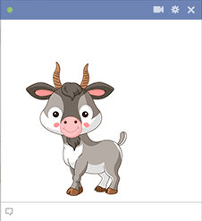 Goat sticker for Facebook