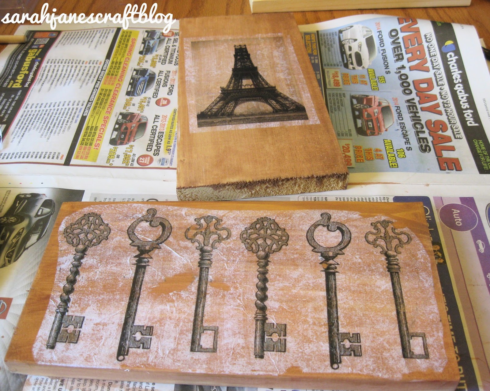 Sarah Jane's Craft Blog Tissue Paper Photo Transfer (Decoupage)