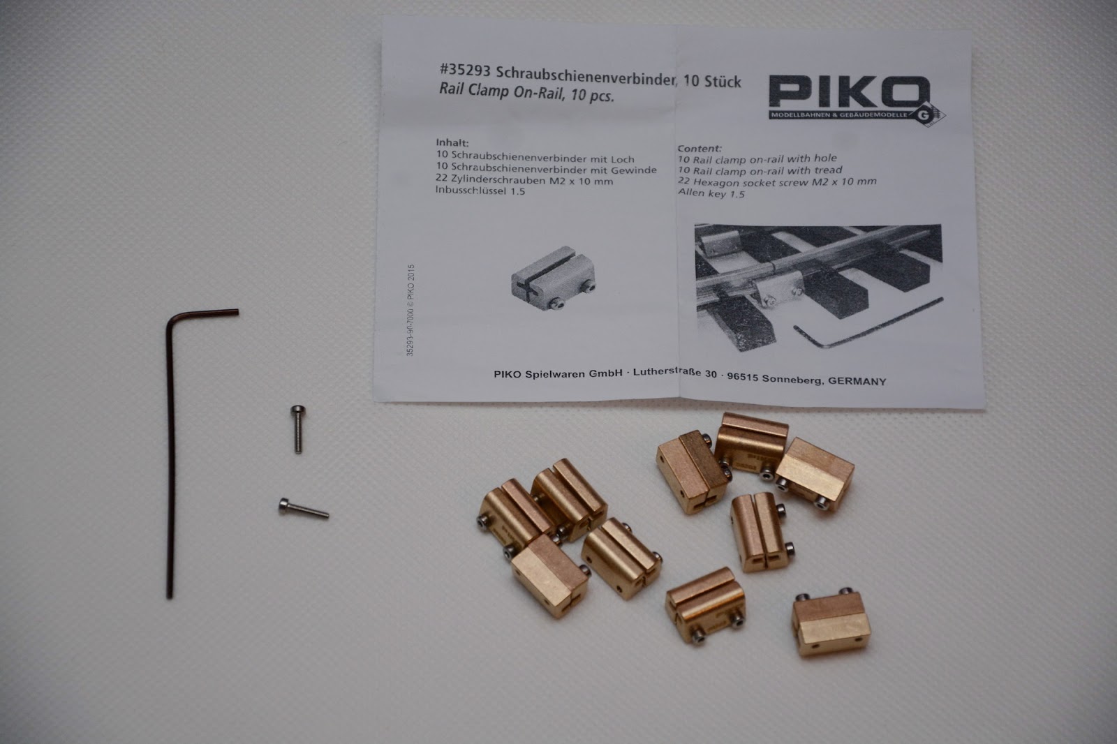 My Miniature Worlds First look at GScale rail clamps