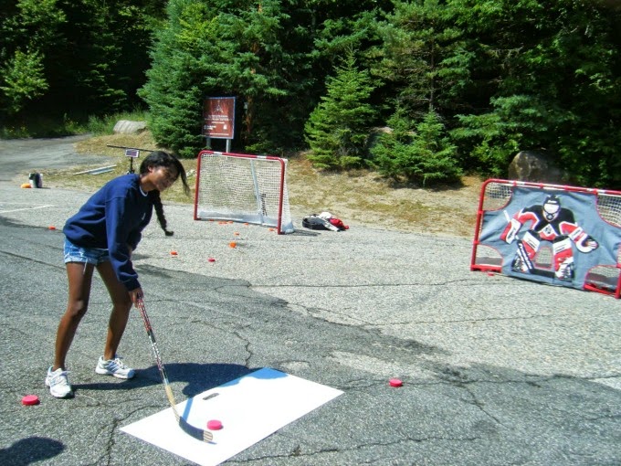 street hockey in lake placid, new york street hockey in lake placid, new york