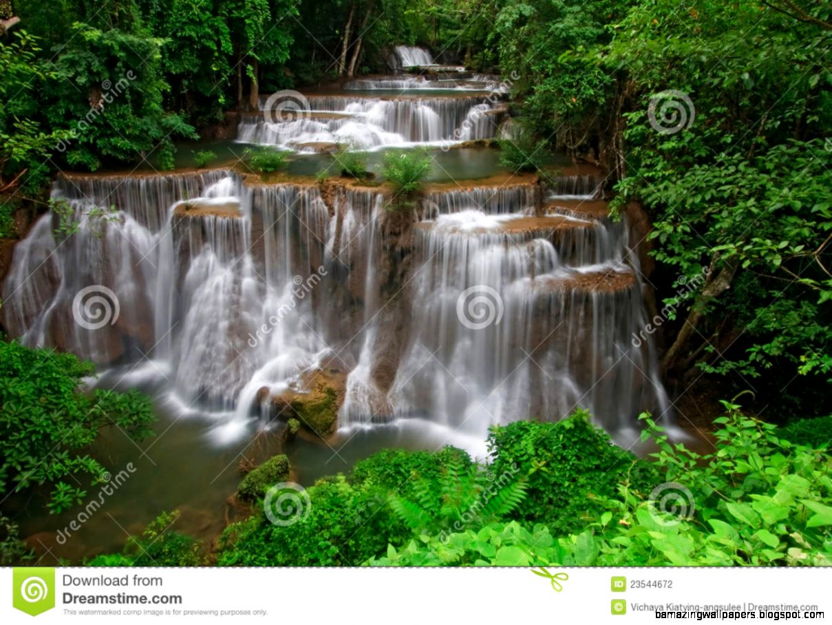 Tropical Rainforest Waterfall Stock Photography   Image 23544672 Tropical Rainforest Waterfall Stock Photography   Image 23544672