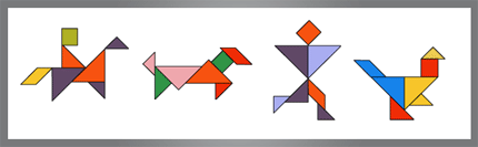 tangram de caballo