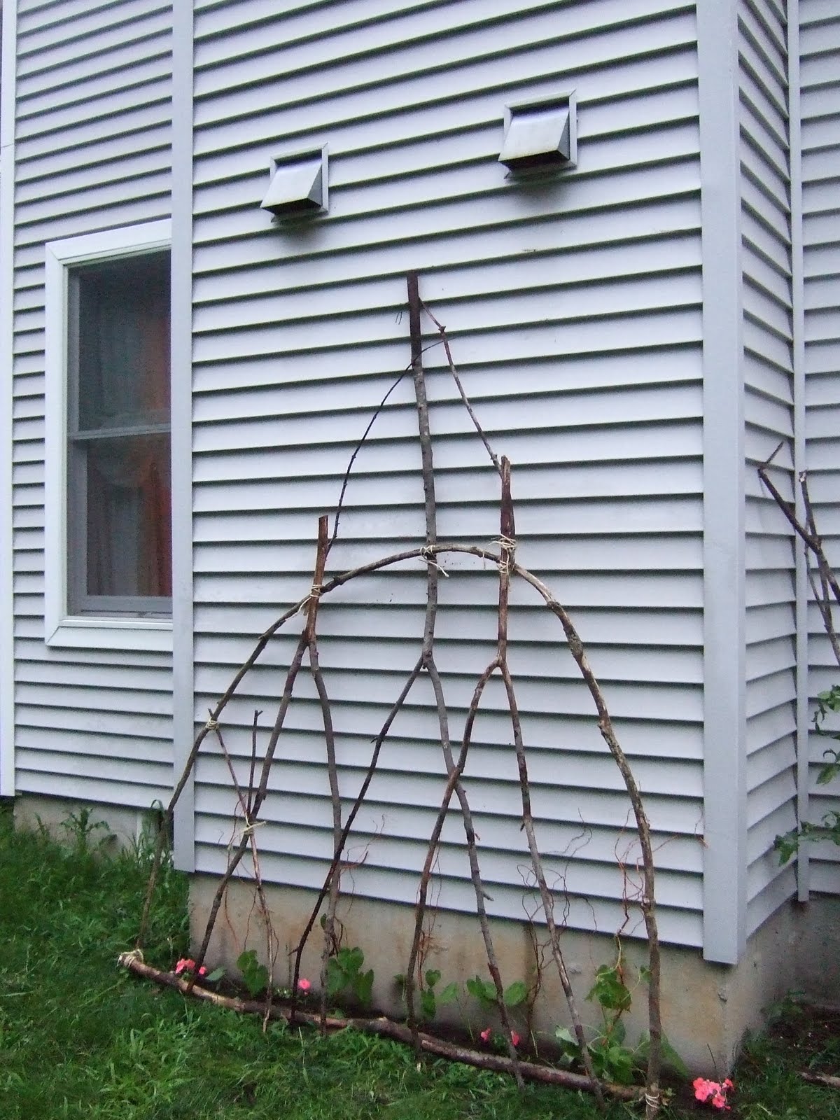 natural wood trellis Femi Ford Print Design