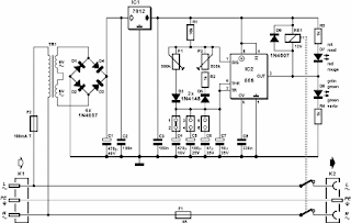 Mains Pulser Circuit diagram: