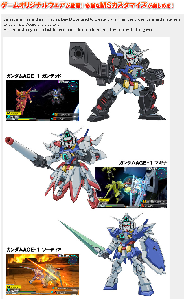 Gundam Guy Psp Mobile Suit Gundam Age Universe Accel Cosmic Drive Released Today In Japan