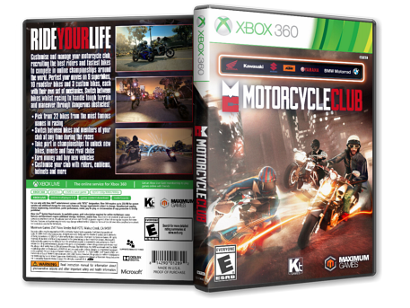 Capa Motorcyble Club Xbox 360