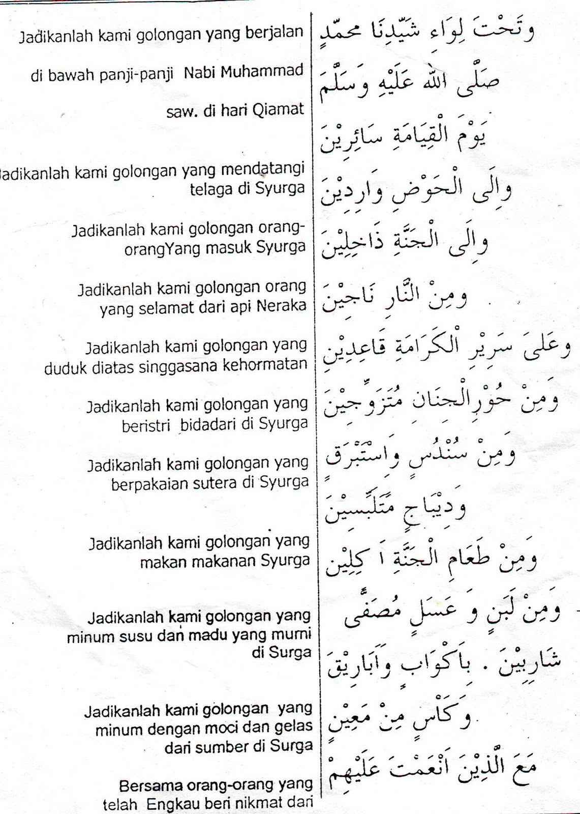 MANTAN KYAI NU DOA TAROWEH DAN WITIR ADALAH DOA ORANG