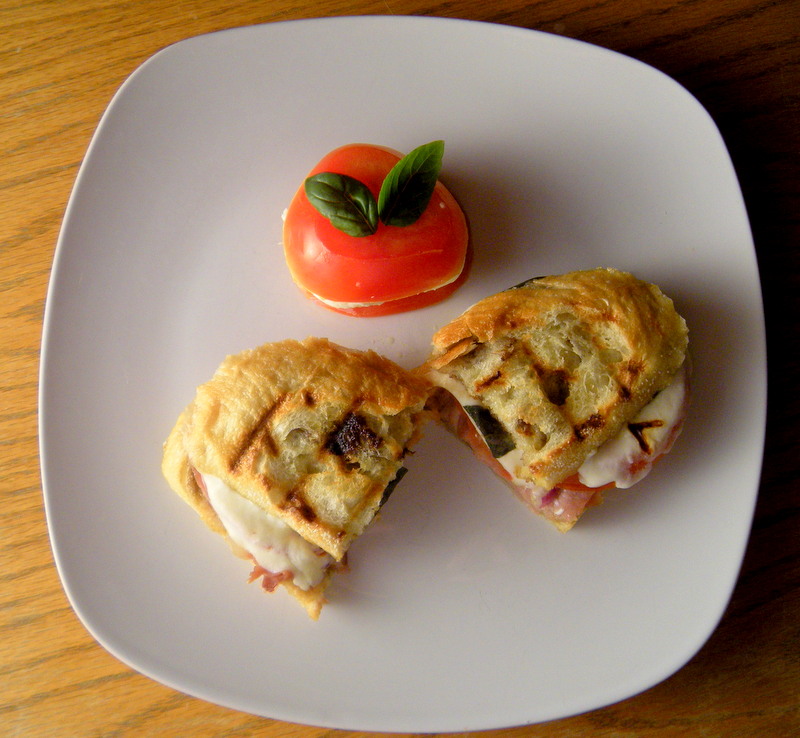 Panini Prosciutto, Mozzarella, Tomato and Basil 365 Days of Baking