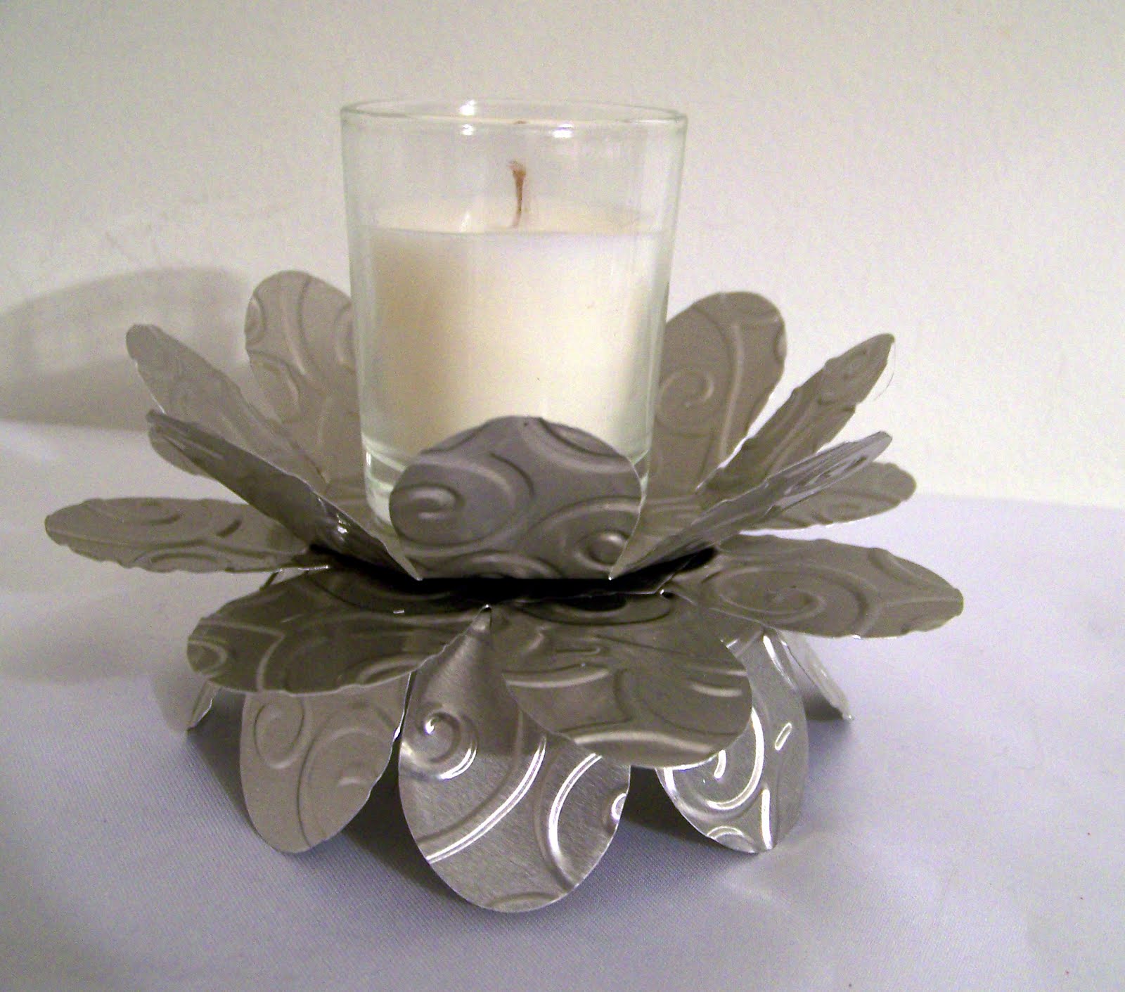 Ann Greenspan's Crafts Aluminum Candle Holders in 3 sizes Saturday
