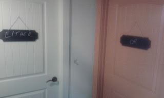 Bathroom Doors at Eureka Springs Ale House