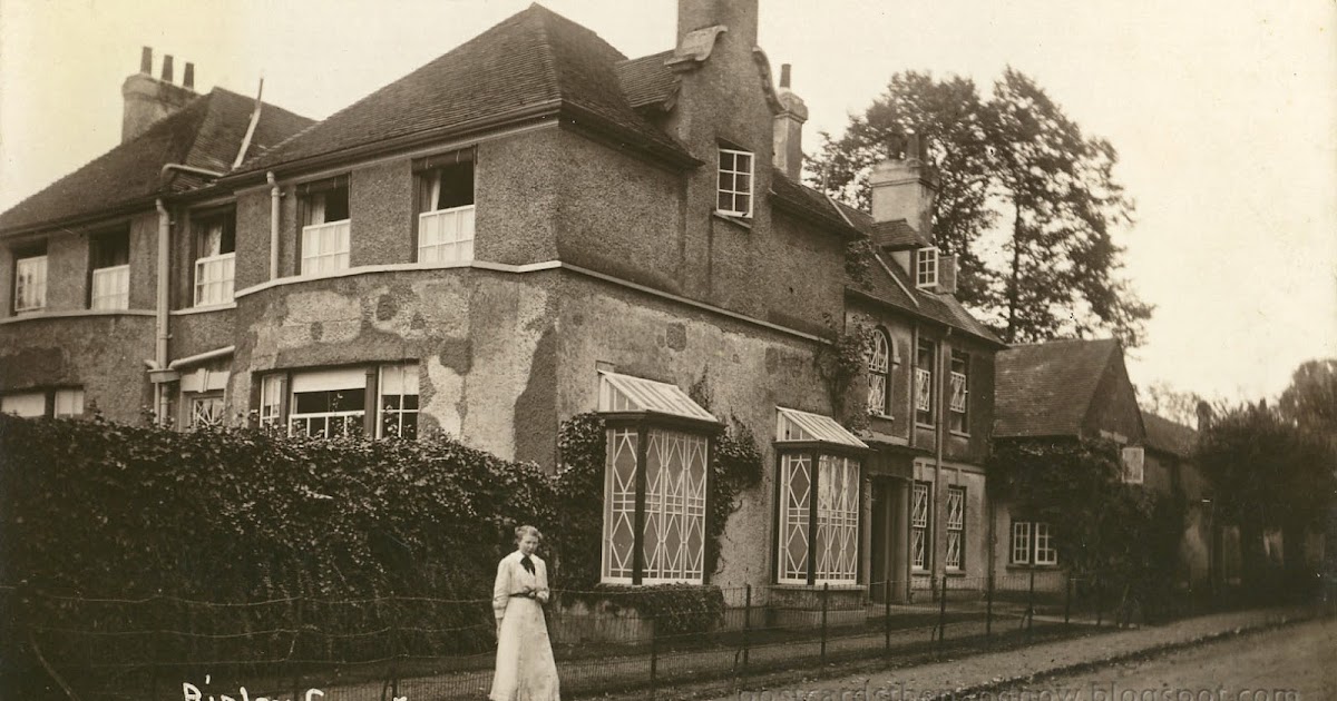 Postcards Then and Now Ripley, Surrey, 1913 & The Strange Obliteration