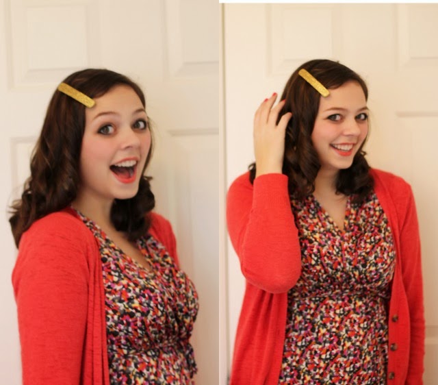 Silver Lining DIY glitter hair clips