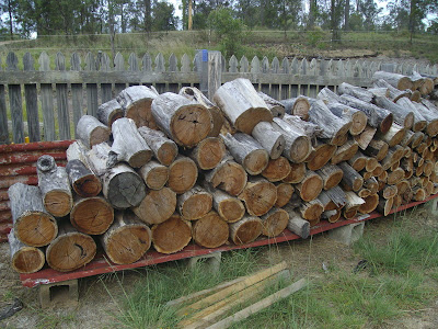 eight acres: preparing firewood