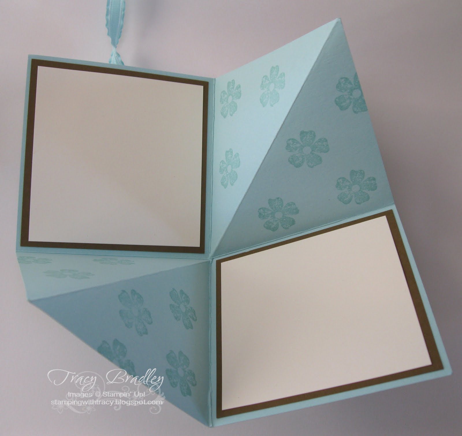 amazing fold card stamping with tracy fold card