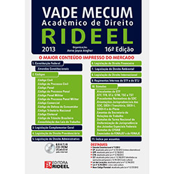 Livro - Vade Mecum Acadêmico de Direito Rideel: O Maior Conteúdo Impresso do Mercado