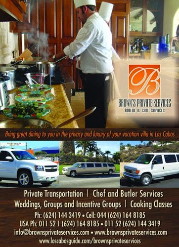 Cabo Transportation and Chef Services