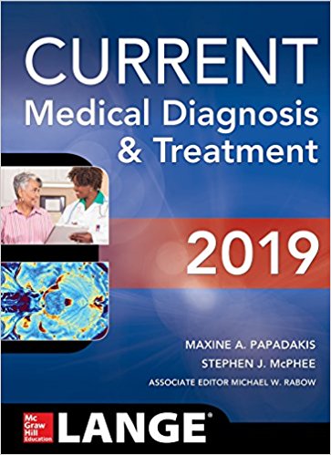CURRENT Medical Diagnosis and Treatment 2019 – 58th Edition (September 2019 Release)