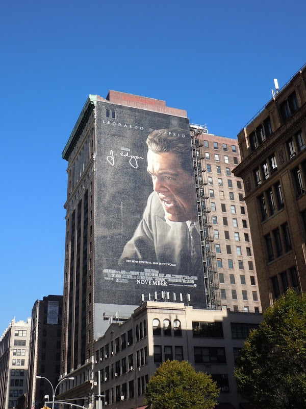 Giant J. Edgar billboard NYC