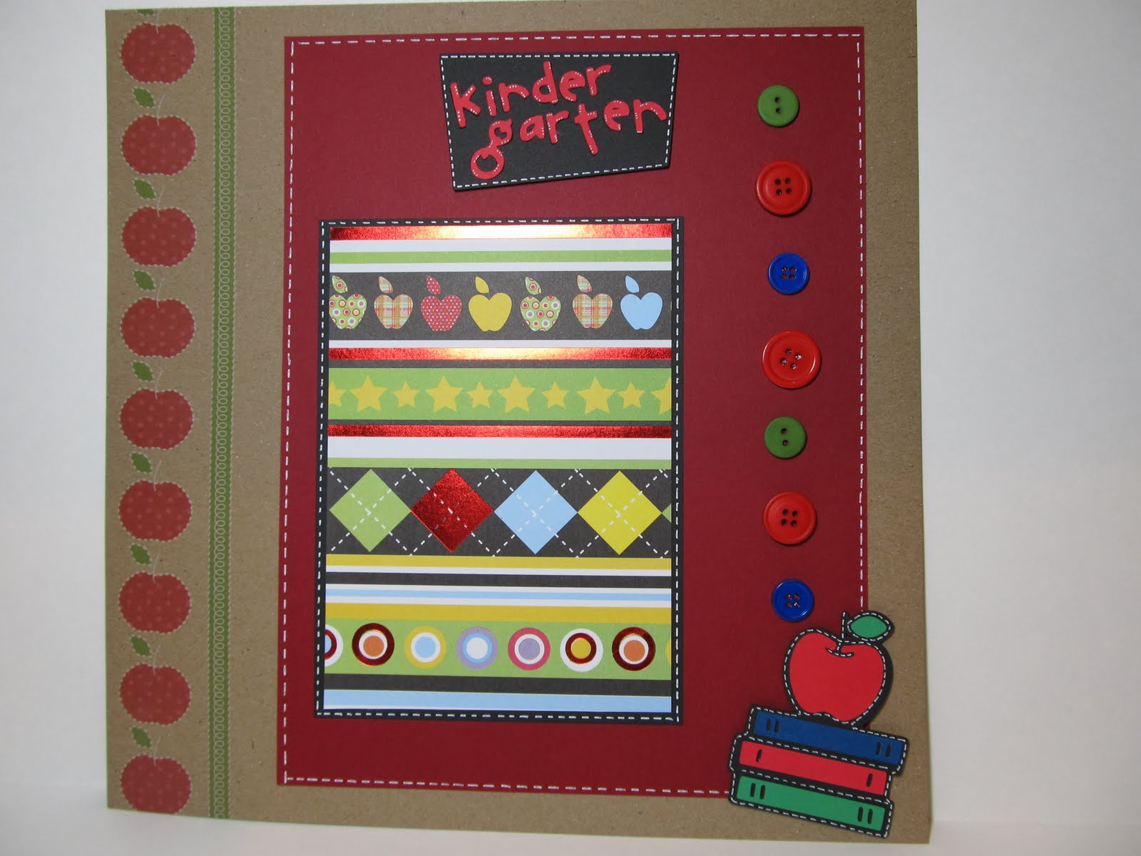Creative Cricut Designs & More.... "Kindergarten" Scrapbook Layout