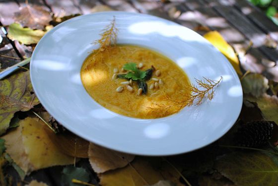crema de calabaza y cilantro receta crema de calabaza y cilantro