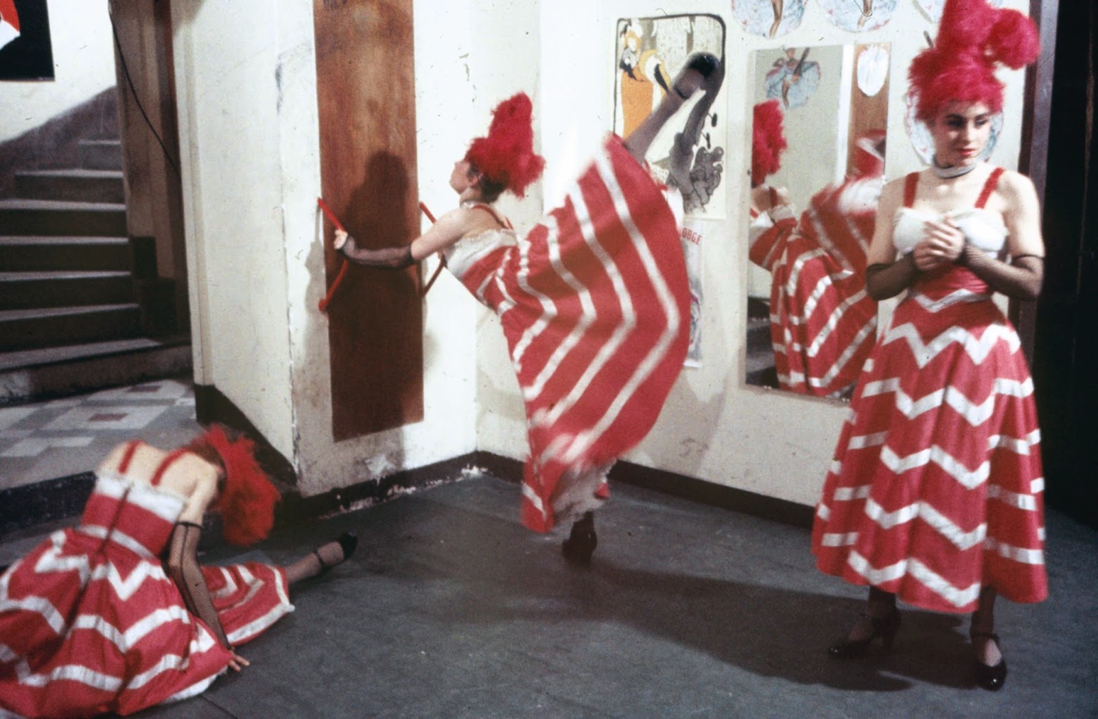 Amazing Vintage Color Photos of Cabaret’s Dancers at the Moulin Rouge