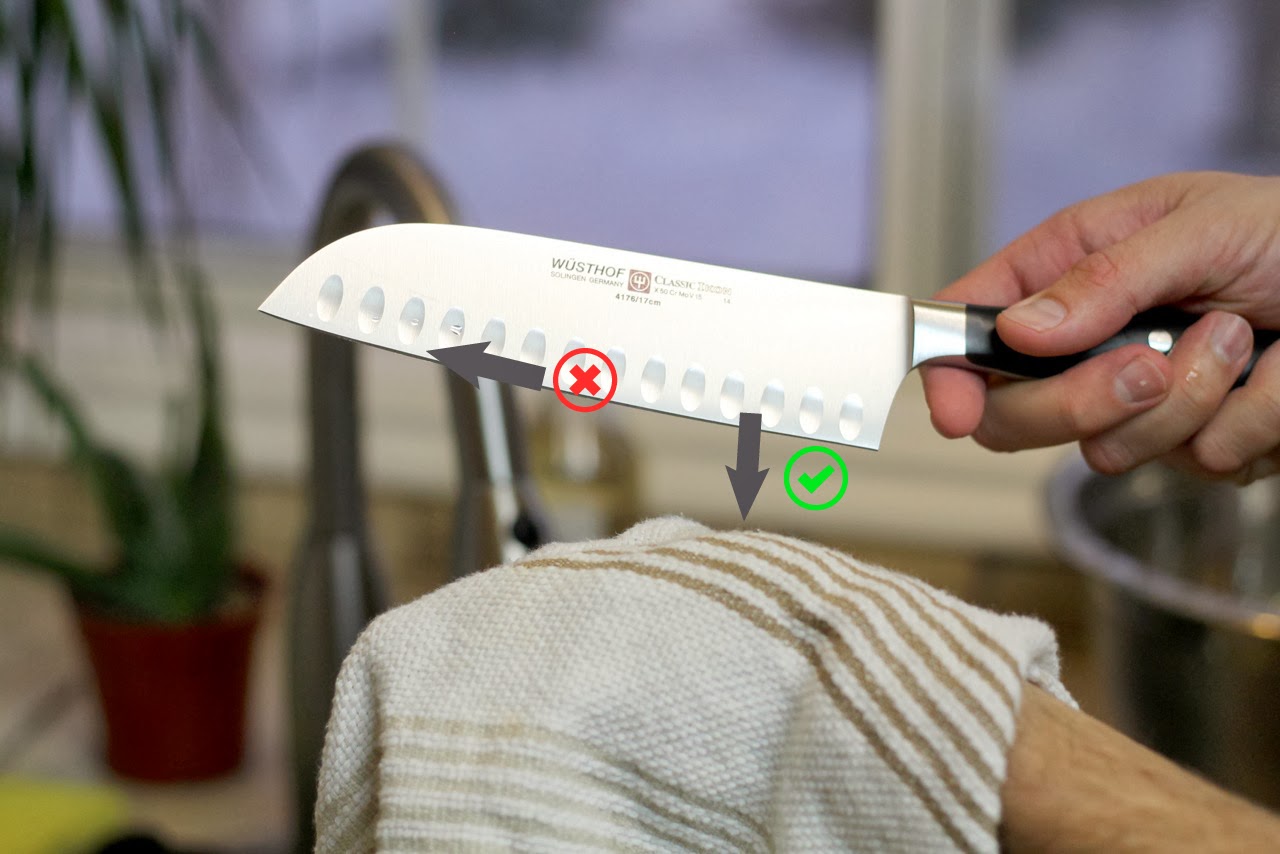 Proper Knife Care How to Clean a Knife Chris Loves Julia