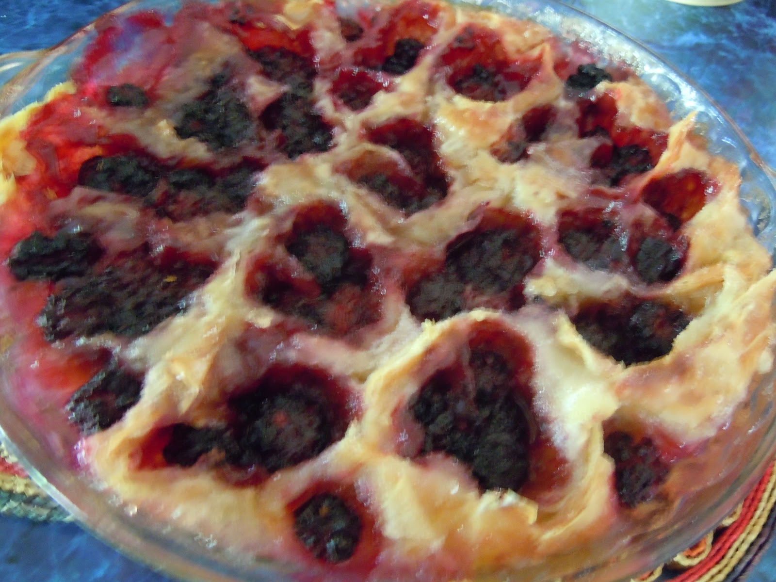 Cowgurl's Blessing Puff Pastry Blackberry Cobbler