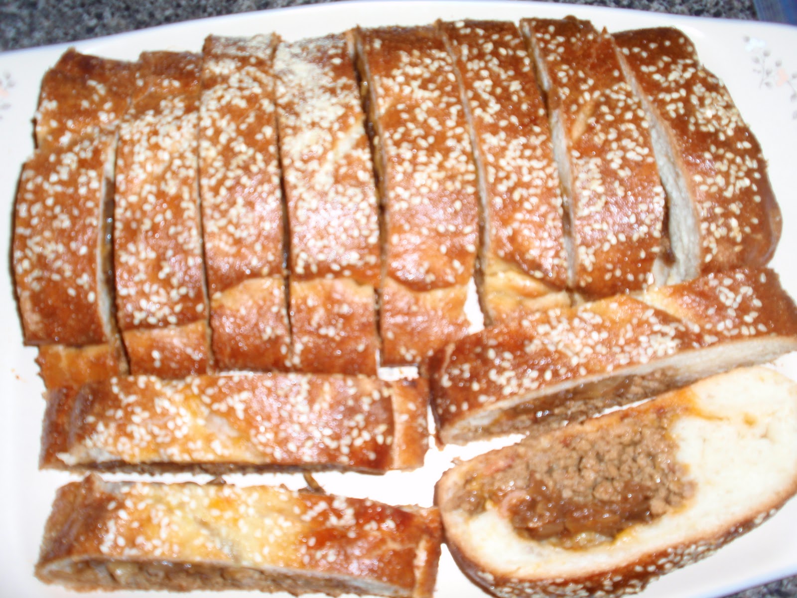 My Italian Grandmother Bacon Cheeseburger Bread